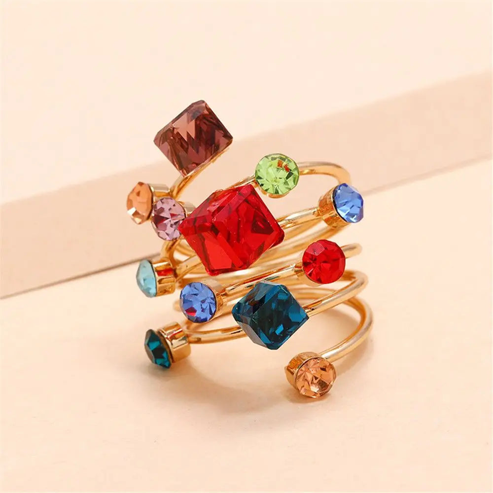 Superstar Crystal Aesthetic Rings