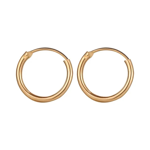 Small Circle Stud Earrings Korean Jewelry